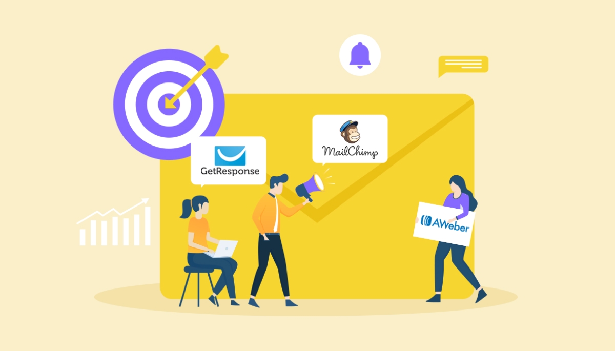How To Choose the Right Email Marketing Tool – GetResponse vs. Mailchimp vs. AWeber hero image