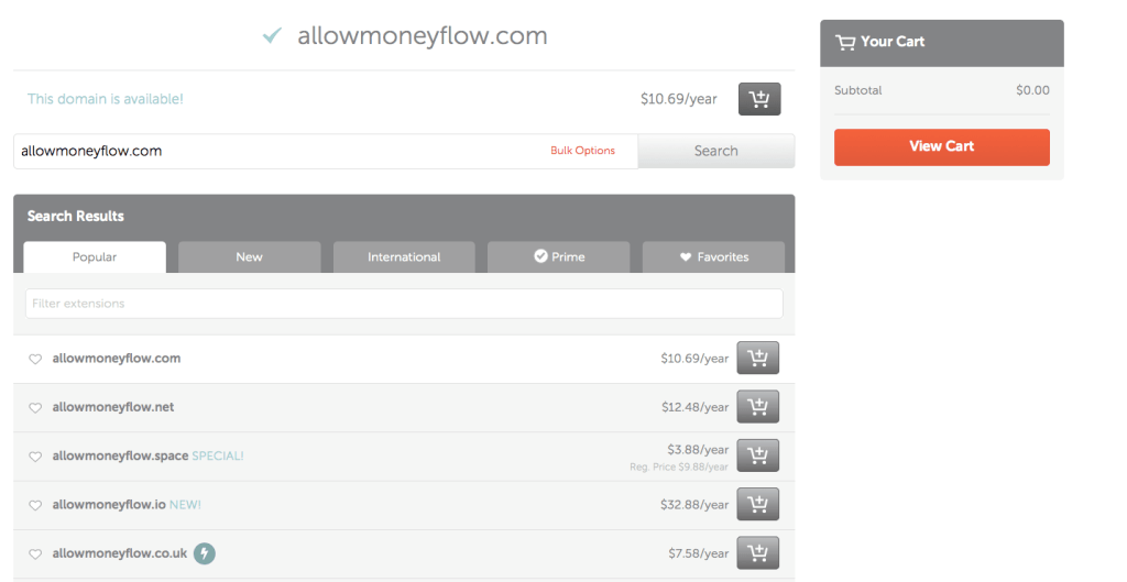 purchase your domain
