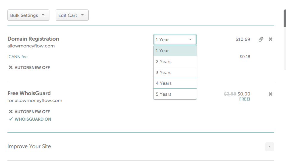 how long register domain
