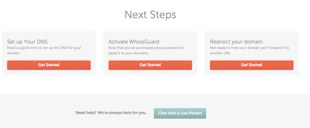 next steps