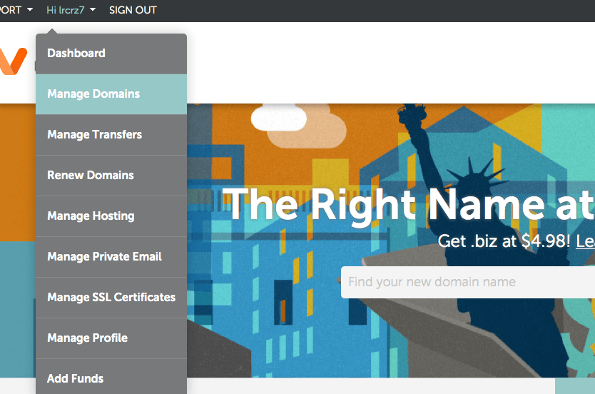 domain manager name cheap