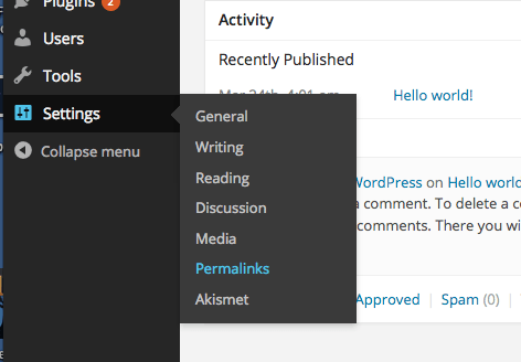 setting permalinks