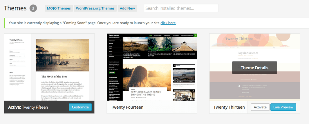 activate theme