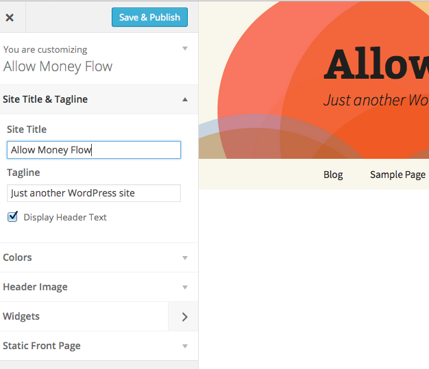 customize your wordpress theme