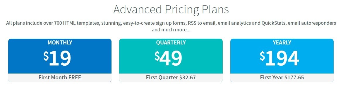 pricing aweber1