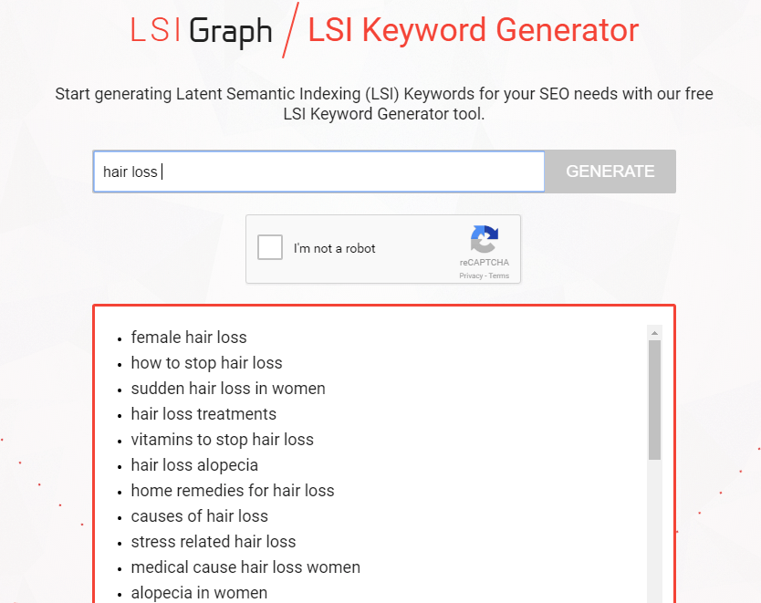 lsi keywords seo