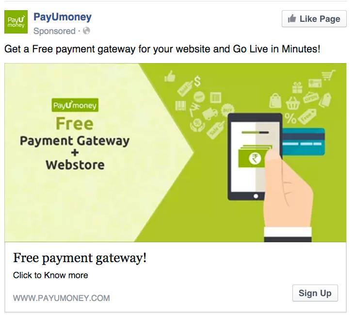 Step 1: The Ad itself is the landing Page Think of Advertisement like a landing page. It should create the interest in the product.