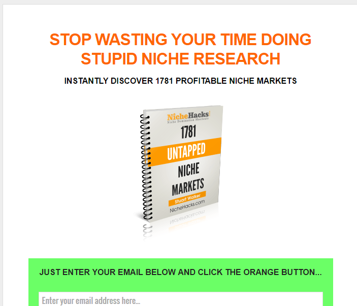 landing page