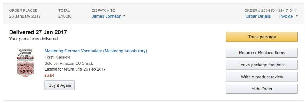 delivered amazon
