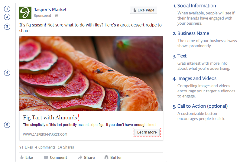 news feed ad