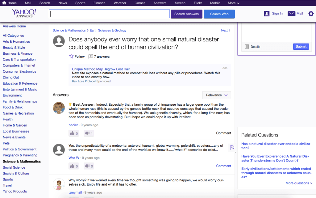 Look in the question, answers, ads, and related questions in the bottom right corner for more keywords.