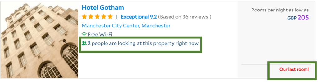 gotham manchester hotel urgency
