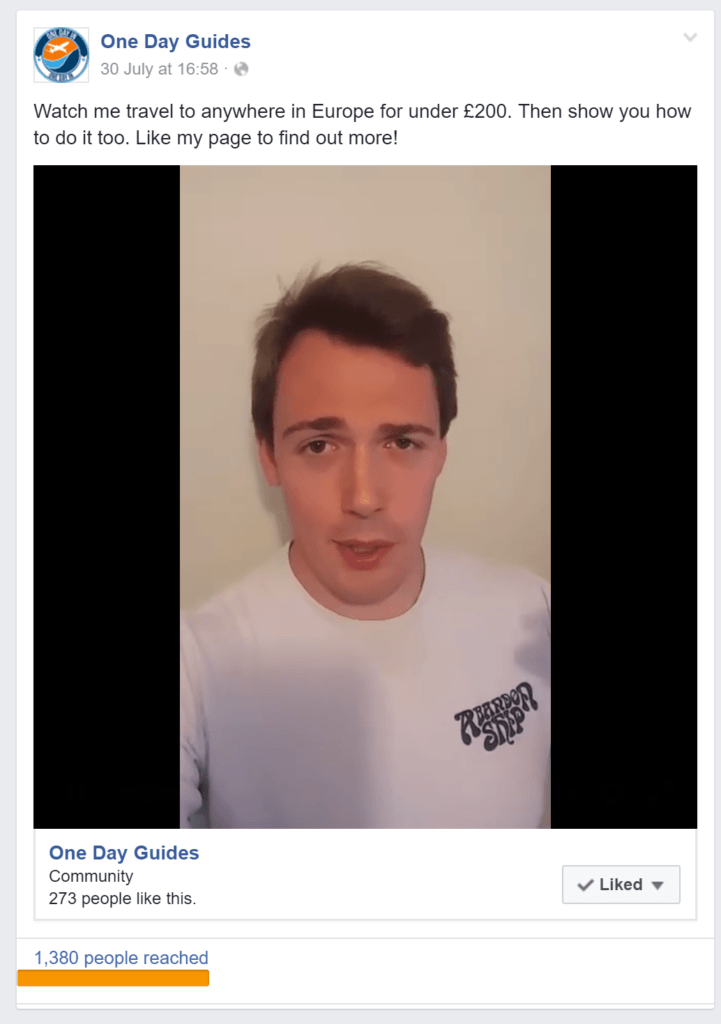 second facebook ad