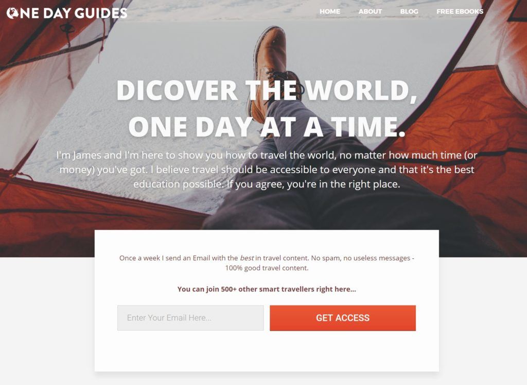 one day guides home page