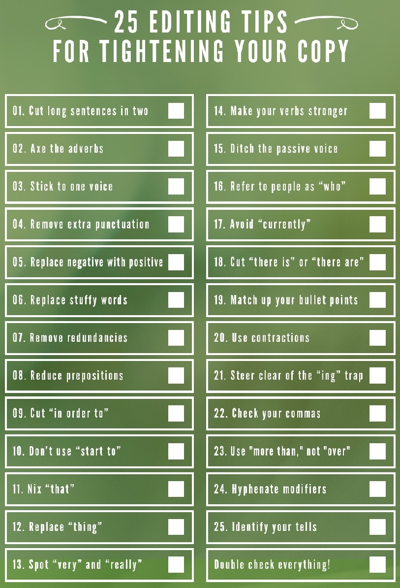 writing editing tips