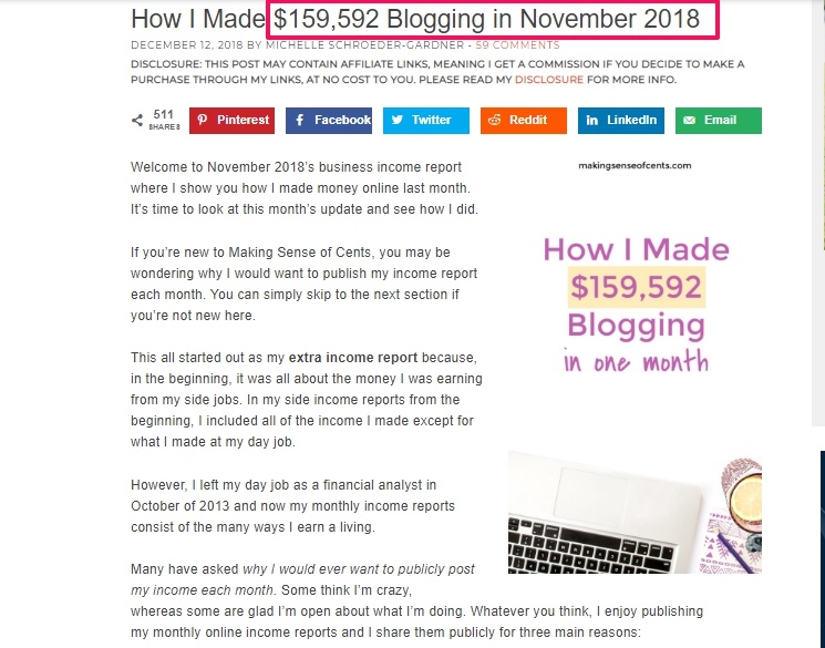affiliate marketing for beginners - michelle1