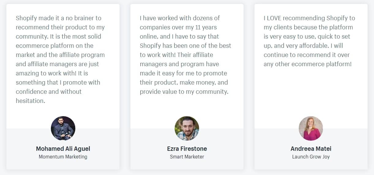 shopify affiliates