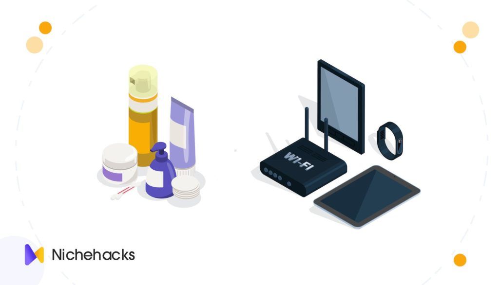 best selling products in beauty or health versus technology