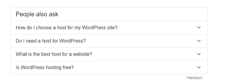 Google Search results