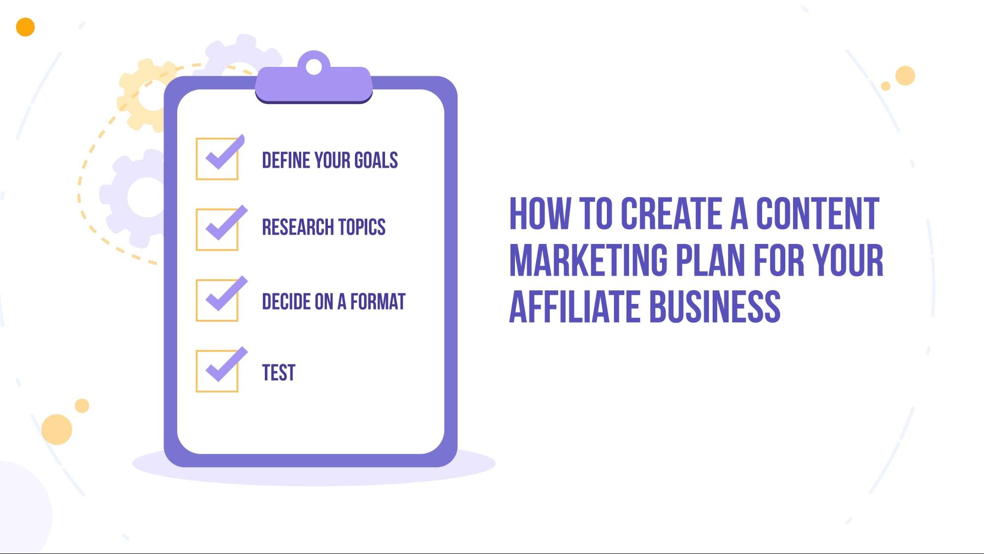 how to create a content marketing plan