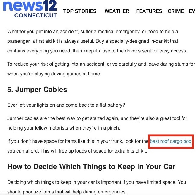 an example of a keyword as anchor text