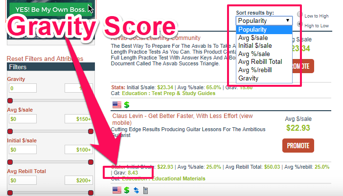 get a high gravity score