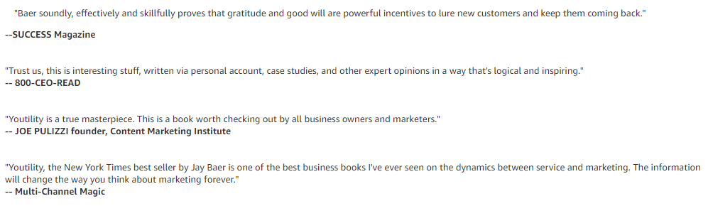 reviews - youtility
