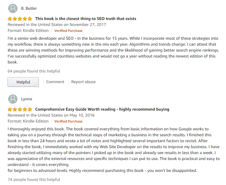 testimonials - seo 2020