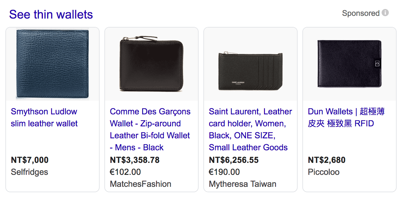 google ads shopping